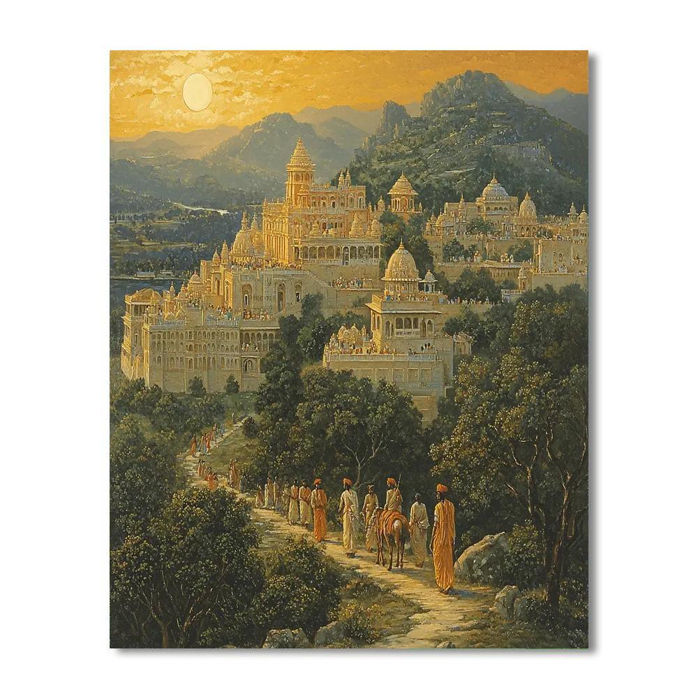 Nandalal Bose Inspired Spirit Of The Past  Number Painting