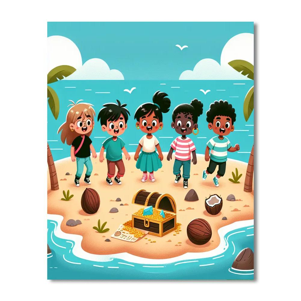 Treasure Island Hunt Paint By Numbers