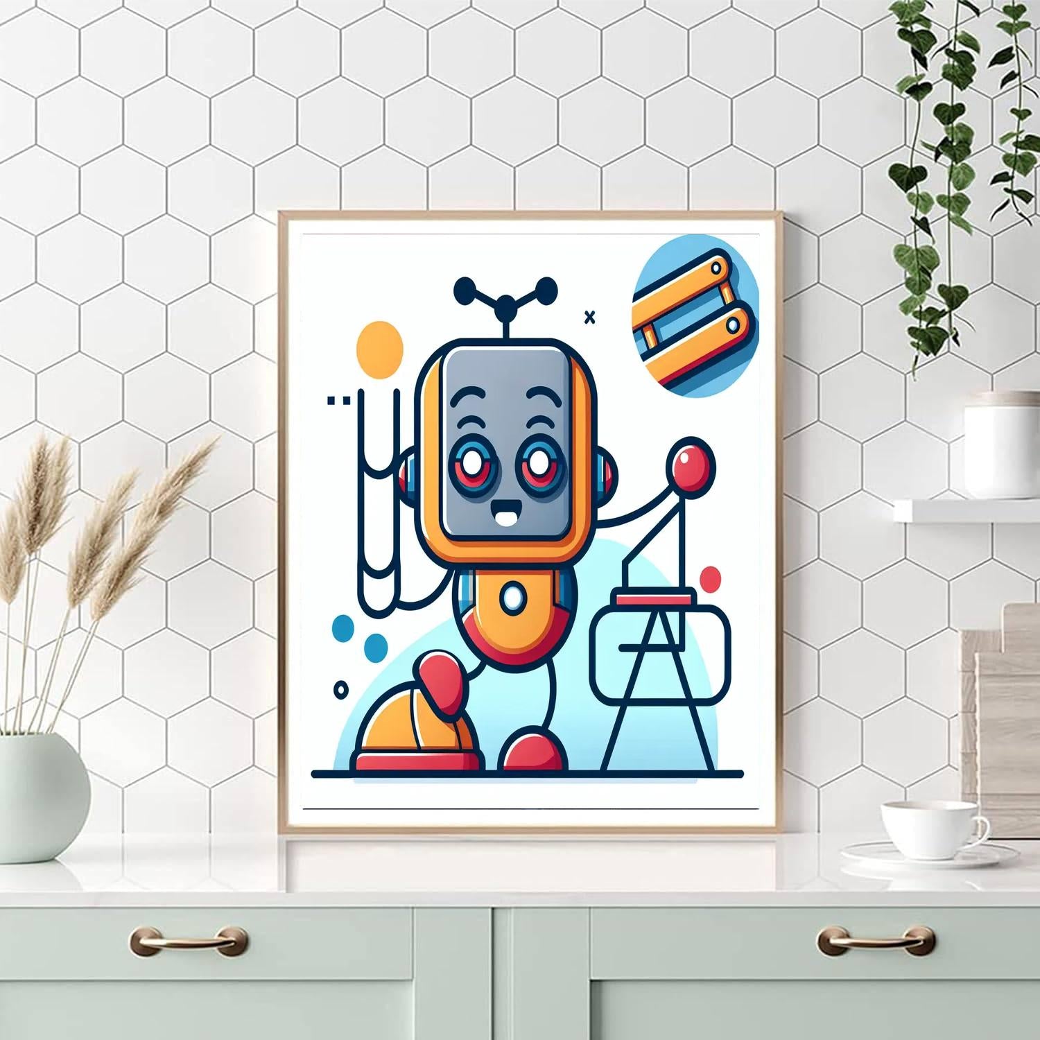 Merry Robot DIY Paint By Numbers