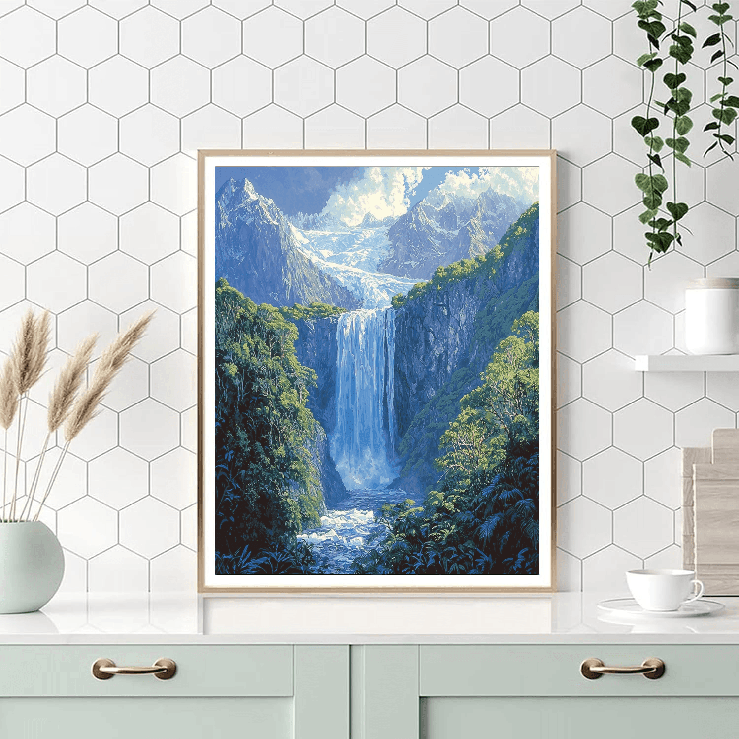 Franz Josef Glacier DIY Paint By Numbers