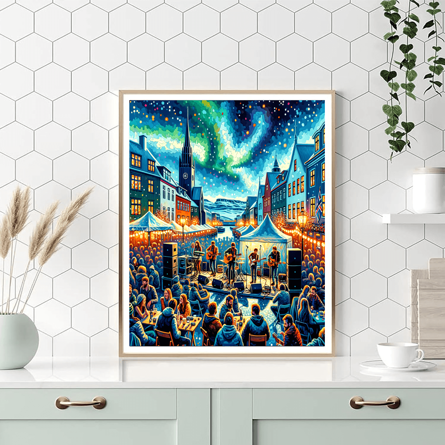 Iceland Airwaves - Reykjavik Painting By Numbers Kit