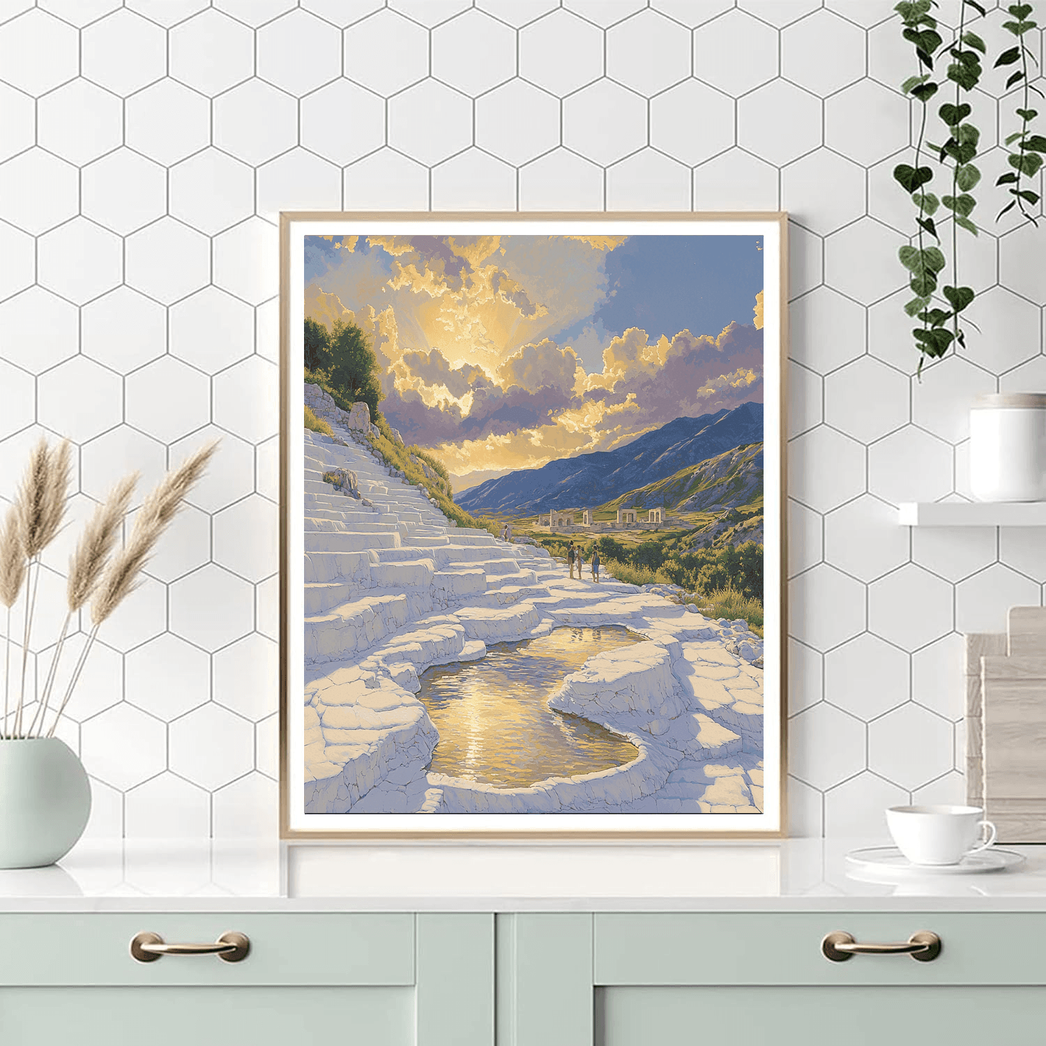 Pamukkale Thermal Pools - Denizli Paint By Numbers Kits