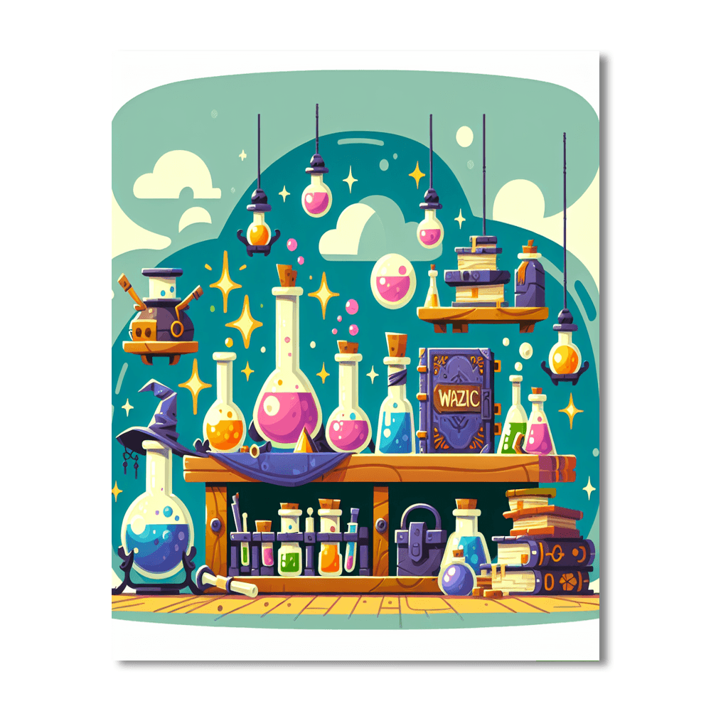 Wizard's Enchanted Lab Paint By Numbers Kits