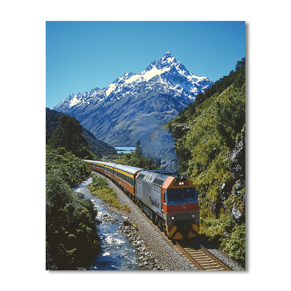 Tranzalpine Railway - Christchurch To Greymouth Paint By Numbers Kits
