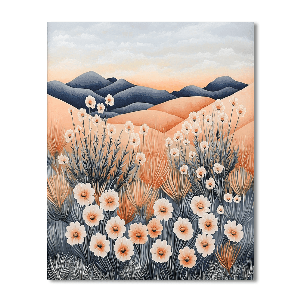 O'Keeffe Inspired Modern Oasis  Paint By Numbers Art