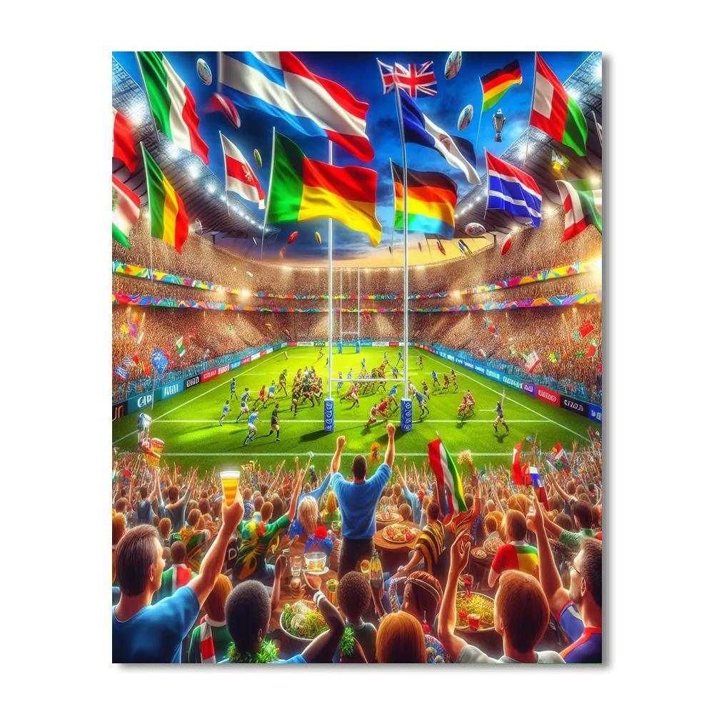 Rugby World Cup - Various Locations Worldwide Paint By Numbers Kits
