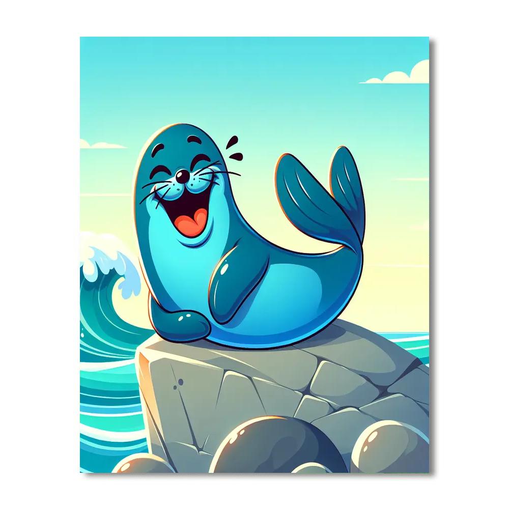 Laughing Seal Painting By Numbers Kit