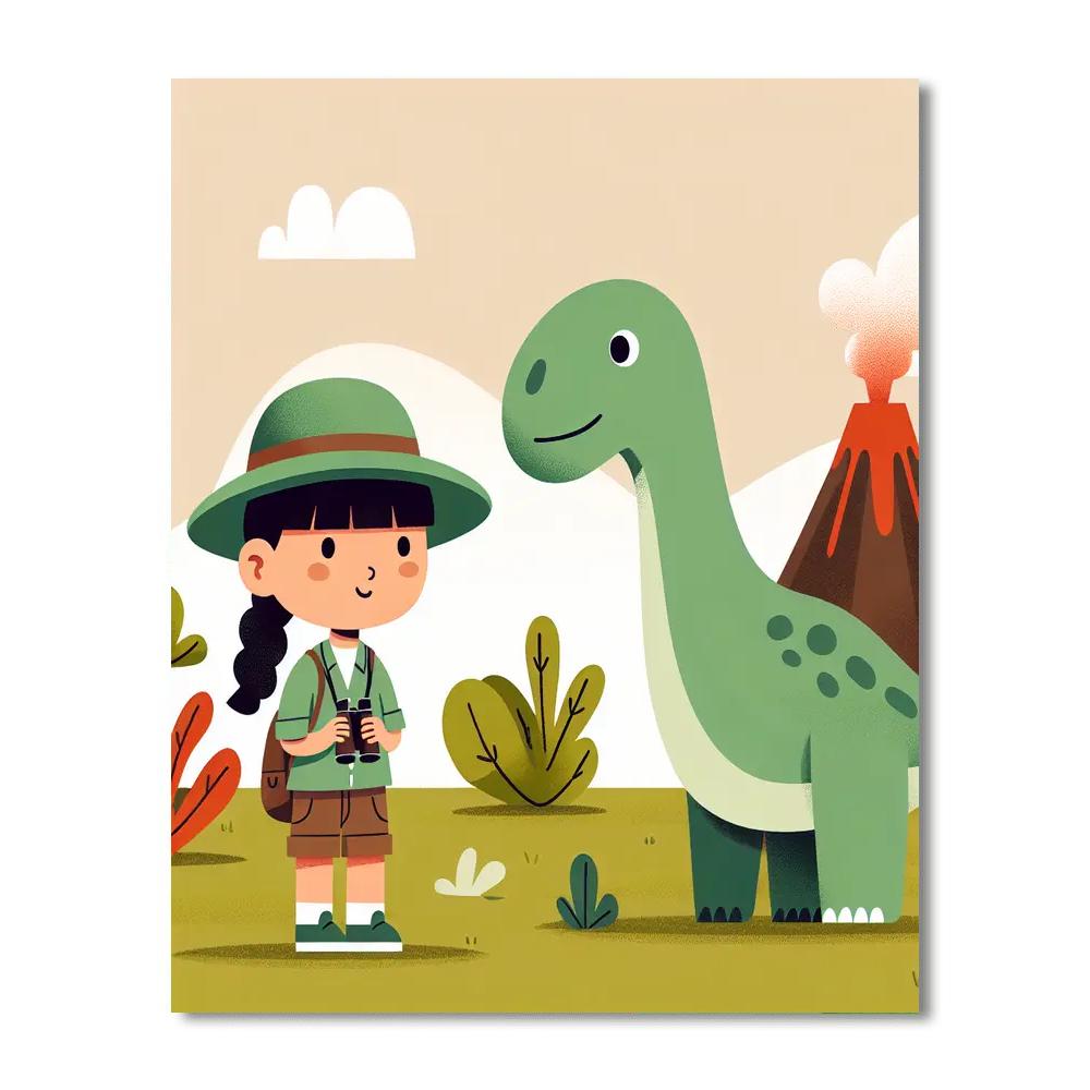 Dinosaur Explorer's World DIY Paint By Numbers