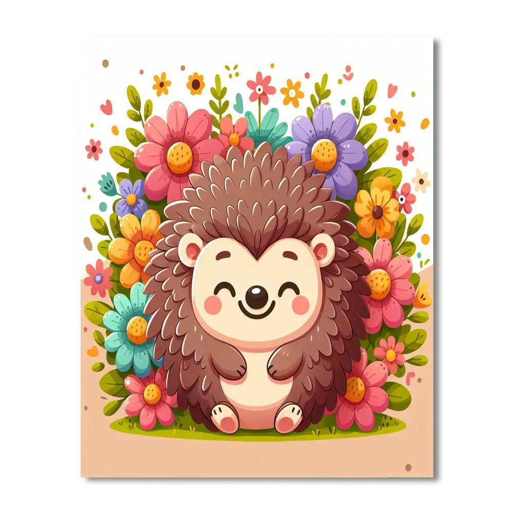 Cheery Little Hedgehog Paint By Numbers Kits