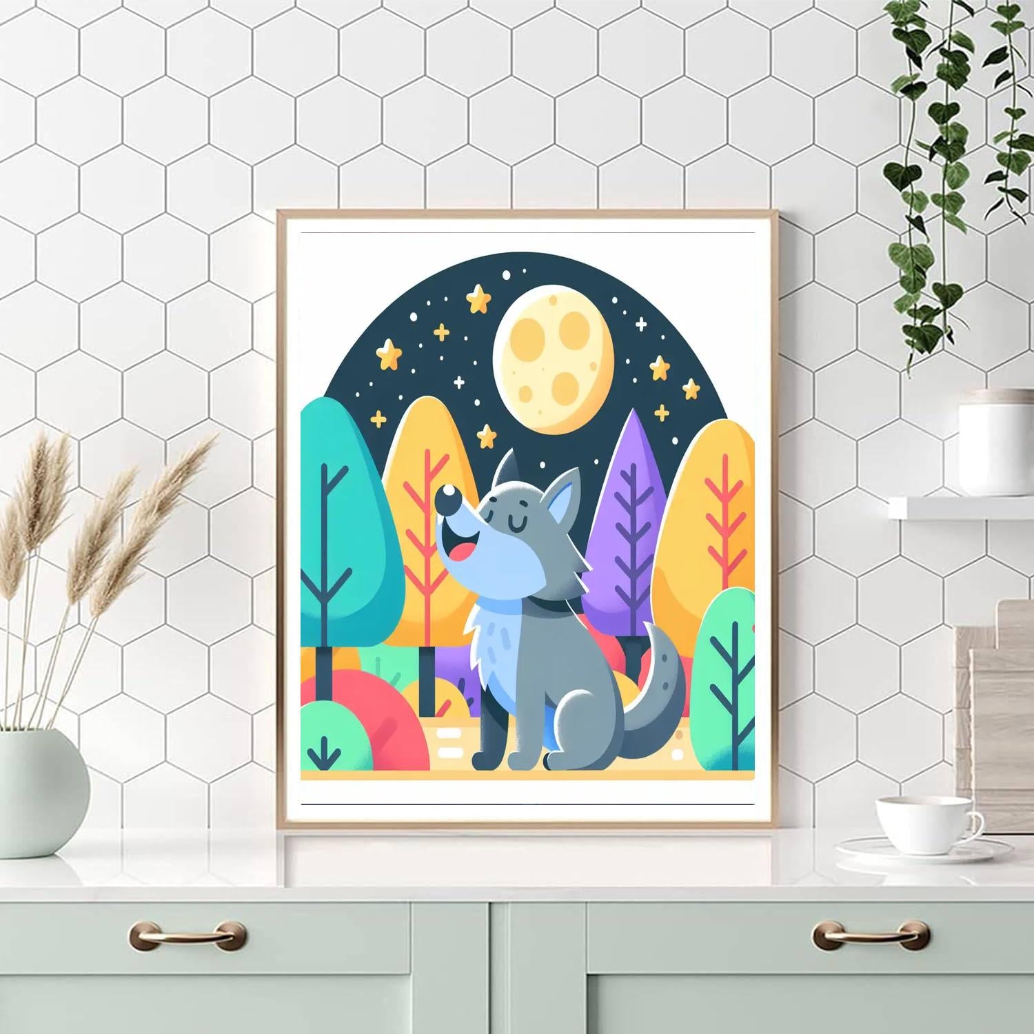 Wonderful Wolf Numbered Painting Kits