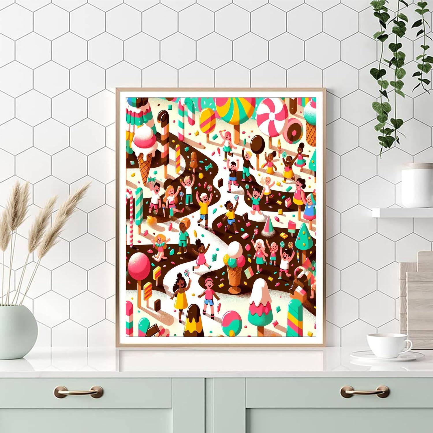 Colorful Candy Festival Paint By Numbers Kits