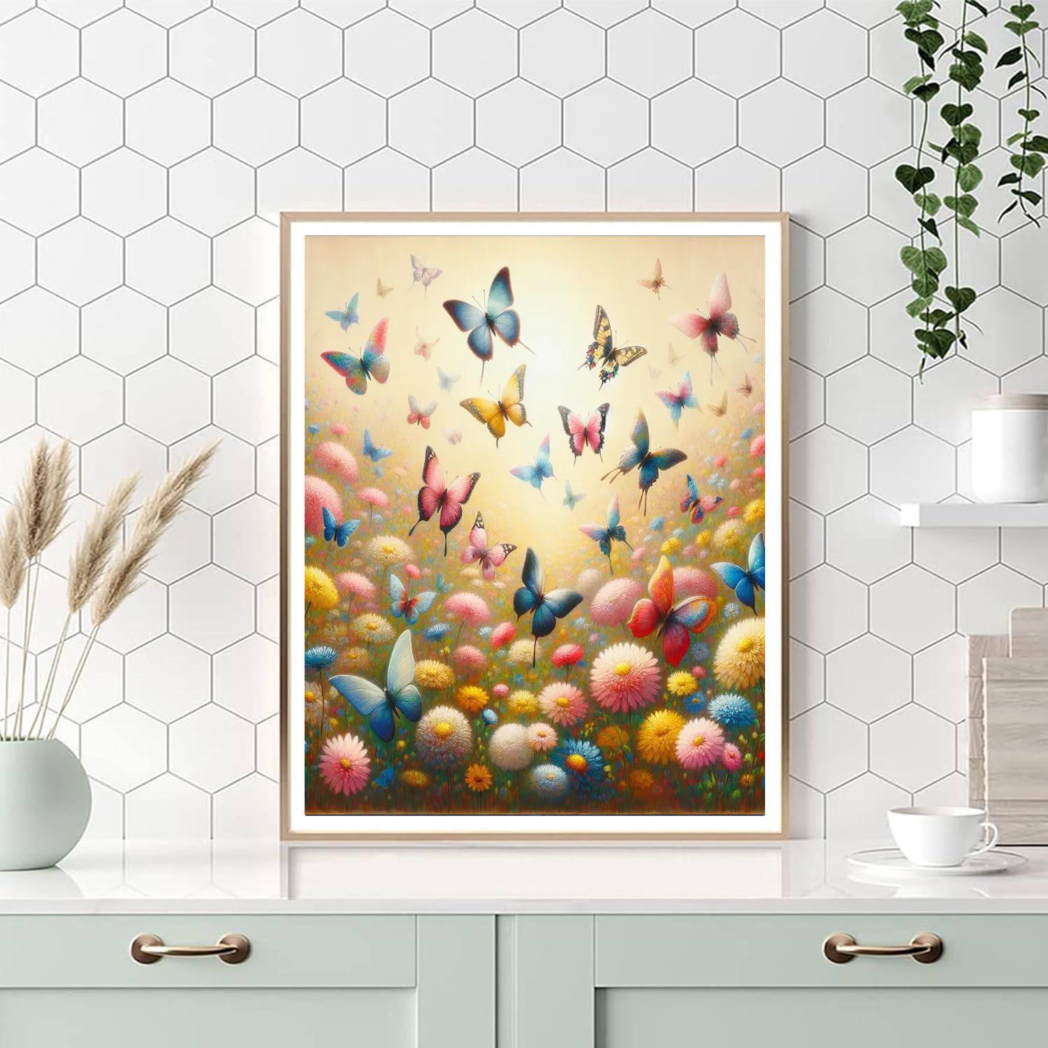 Butterfly's Gentle Dance DIY Paint By Numbers