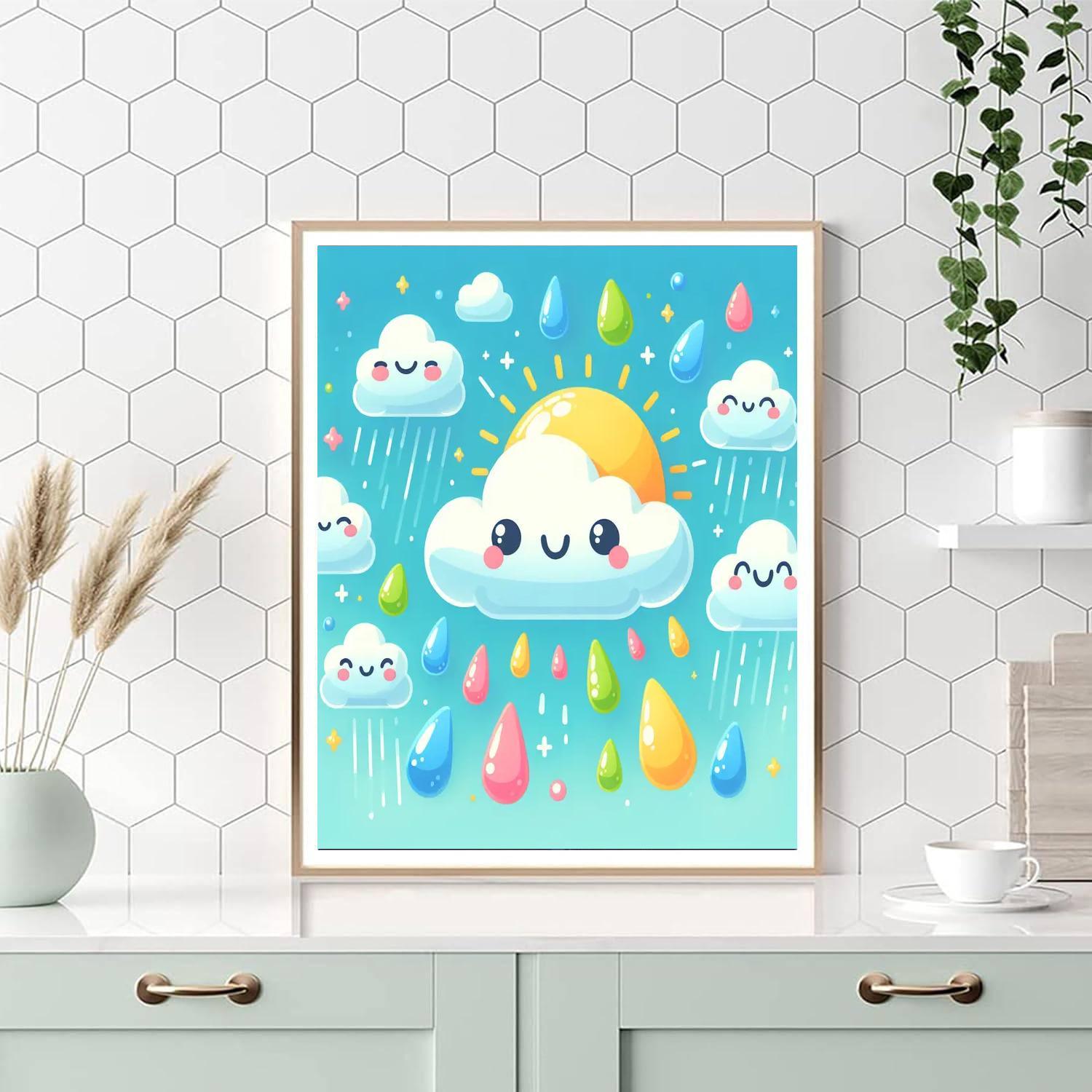 Cheery Cloud Parade Painting Number Kit