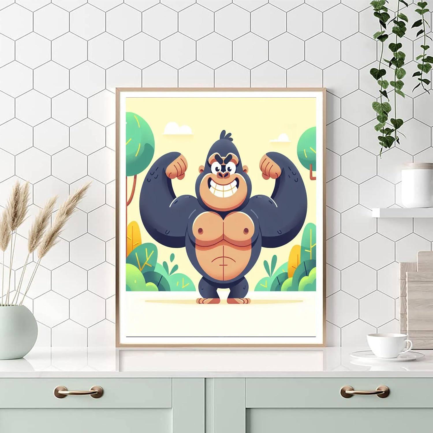 Grinning Gorilla Paint By Color