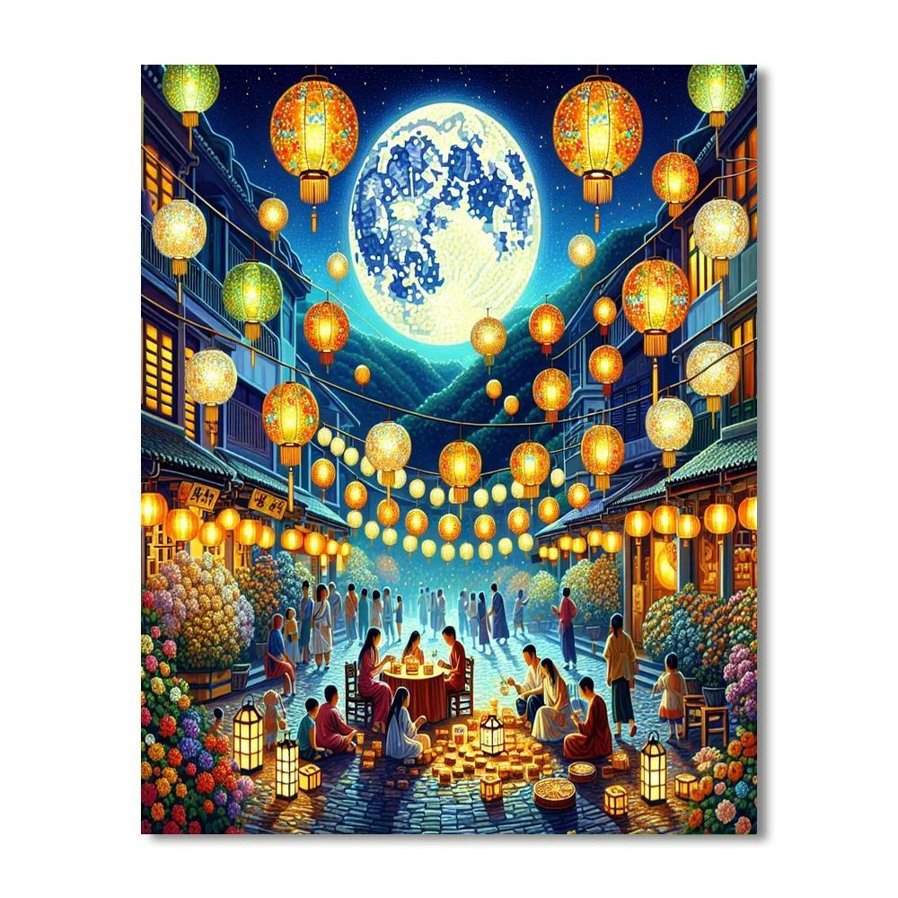 Mid-autumn Festival - Hong Kong Paint By Color