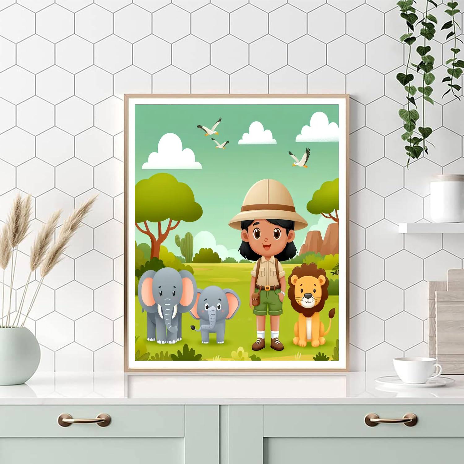 Little Explorer's Safari Numbered Painting Kits