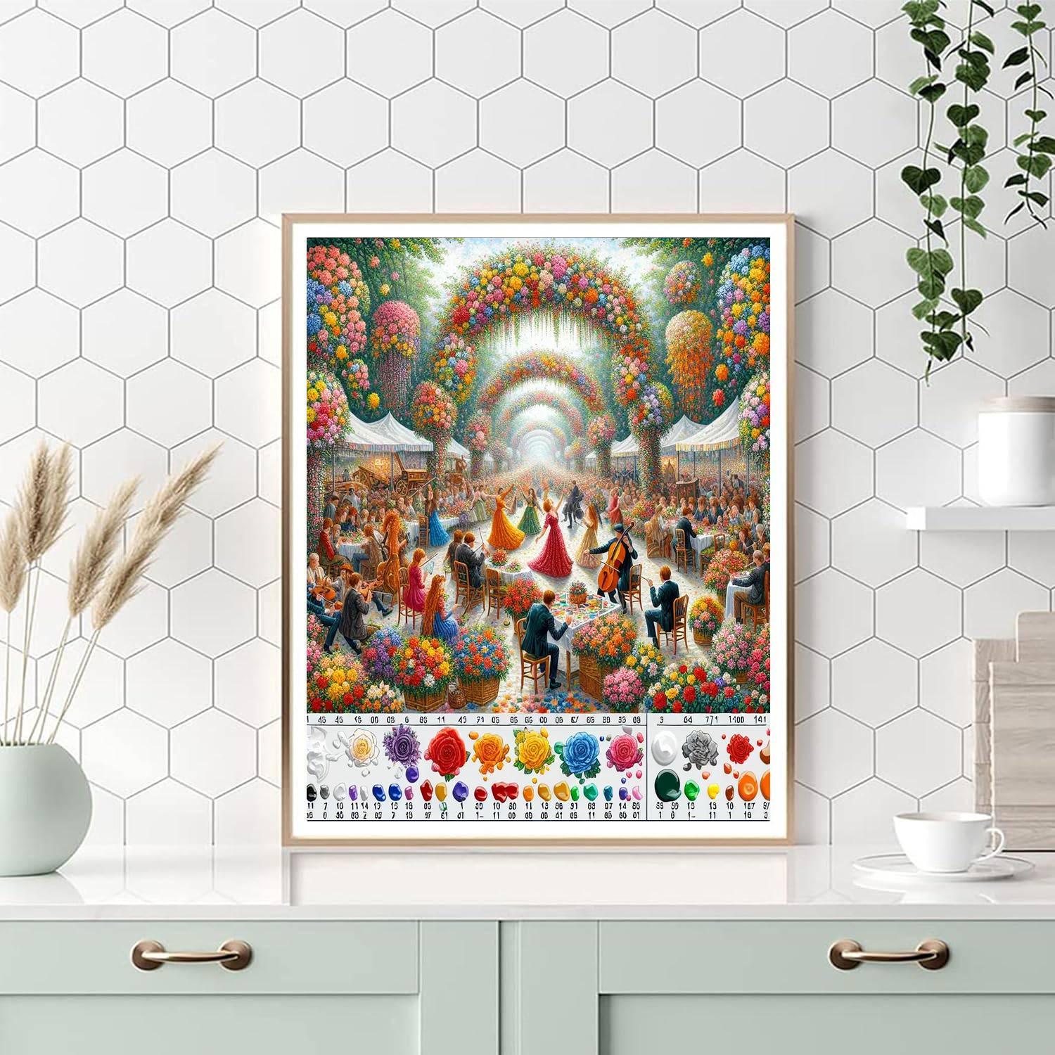 Flower Festival - Tultepec, Mexico Paint By Color