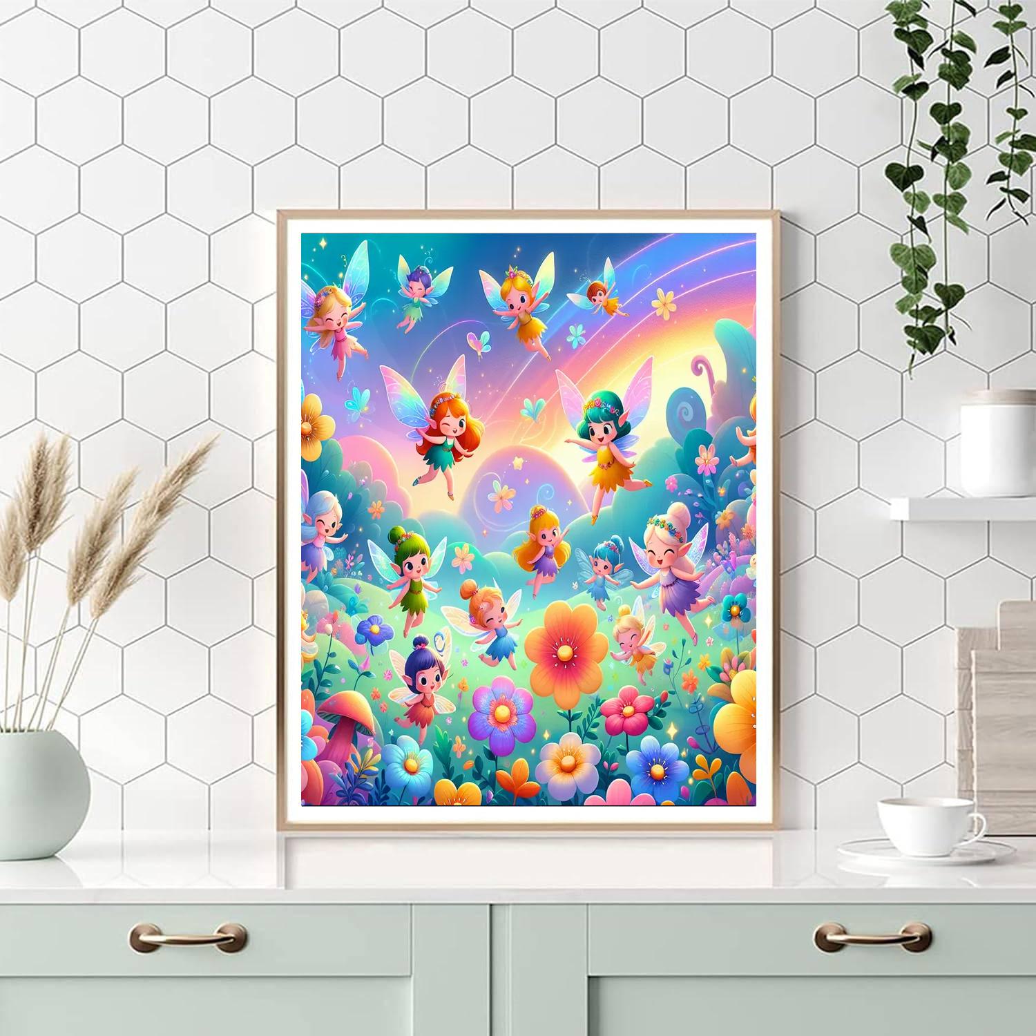 Magical Meadow Fairies Paint By Color