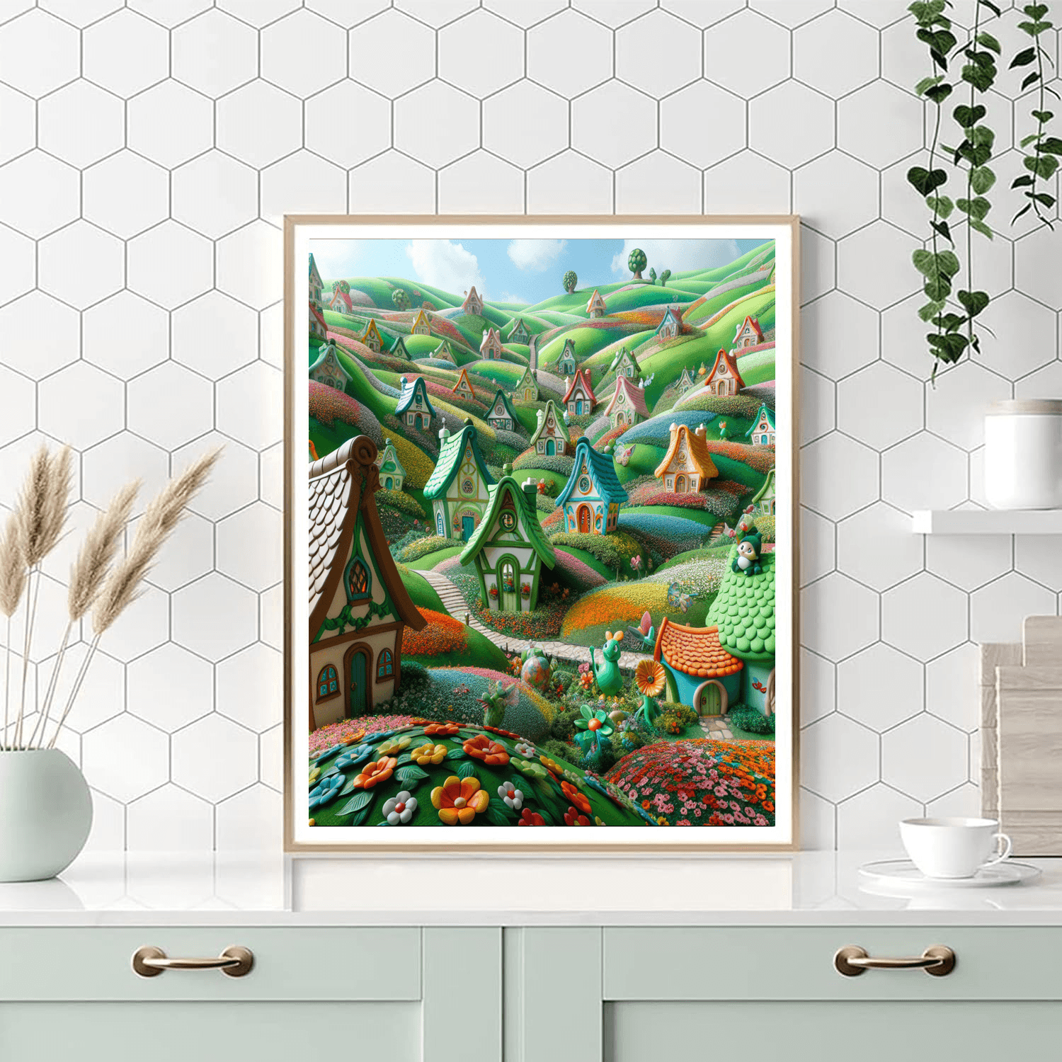 Fanciful Fairy Tale Landscape Painting By Numbers Kit