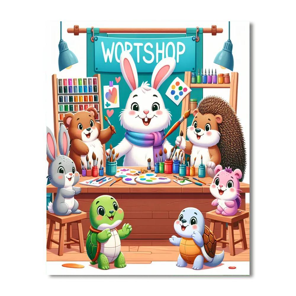 Creative Critter Workshop Painting By Numbers Kit