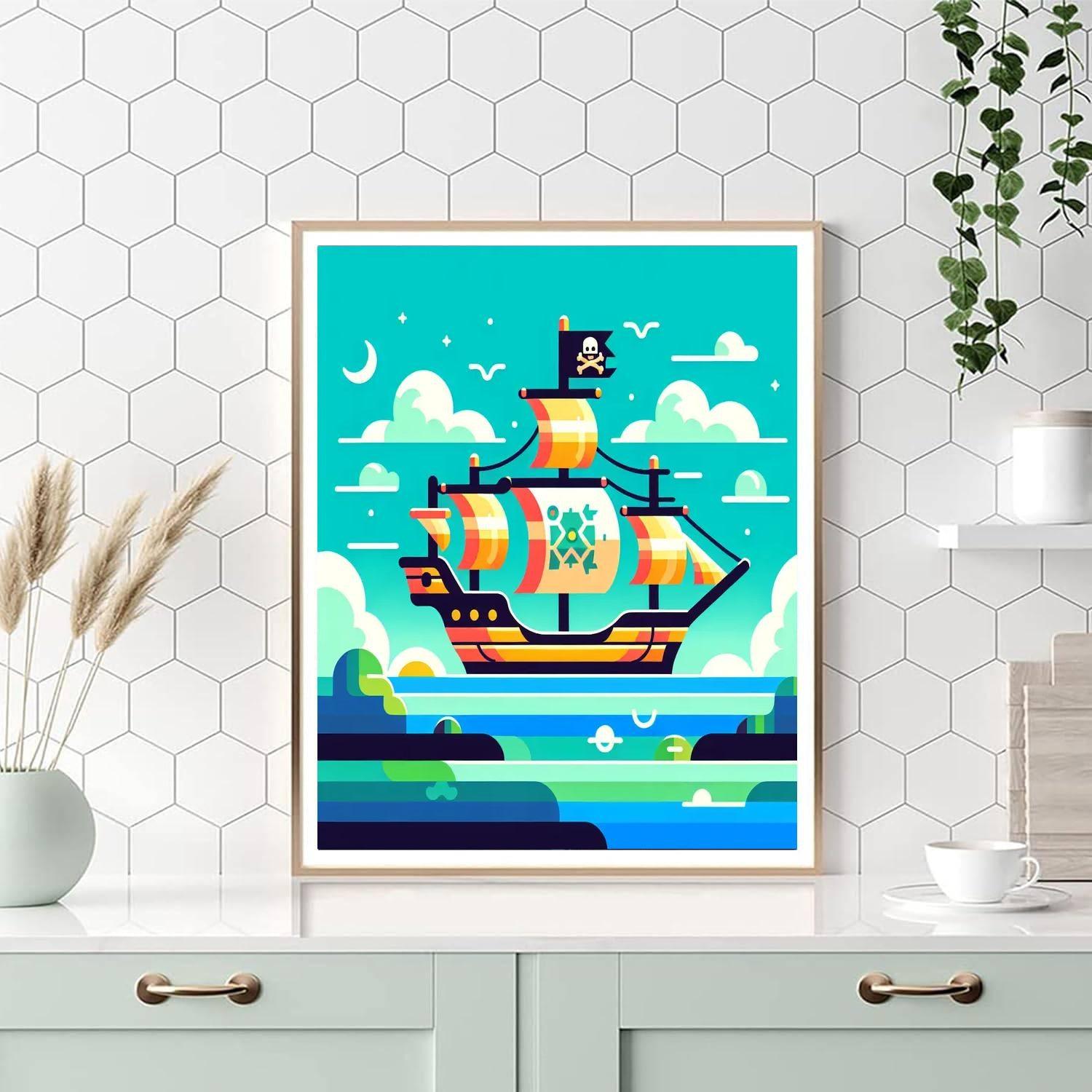 Pirate's High Seas Adventure Paint By Number