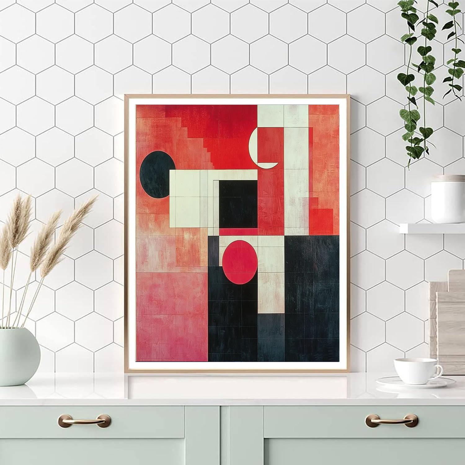 Kazimir Malevich Inspired Vibrational Forms  Paint By Color