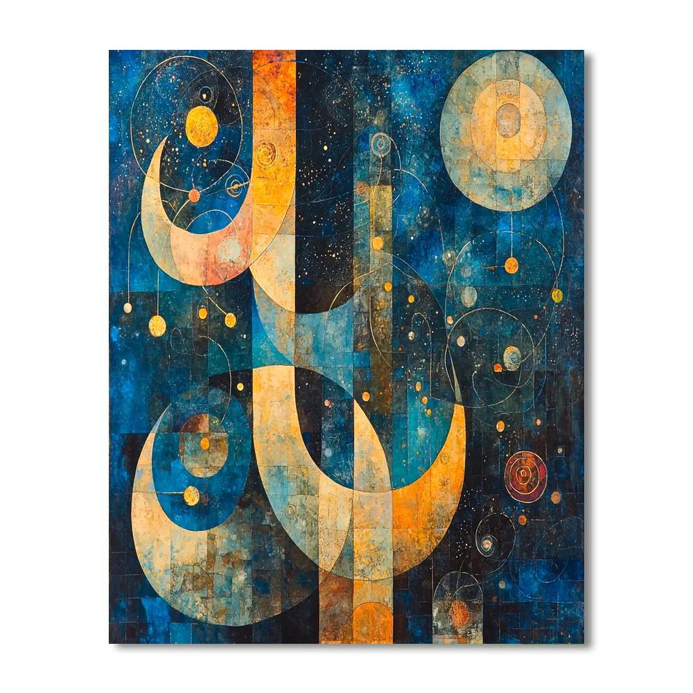 Paul Klee Inspired Celestial Symphonies  Painting Number Kit