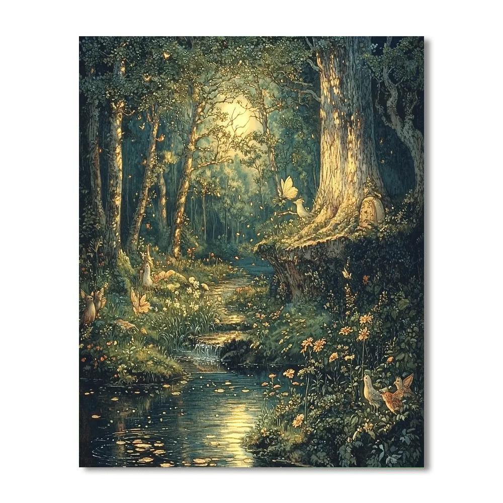 Arthur Rackham Inspired Fabled Journeys  Painting By Numbers Kit