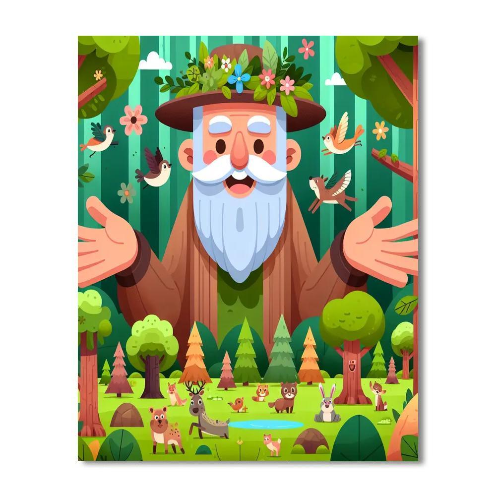 Caring Forest Guardian DIY Paint By Numbers
