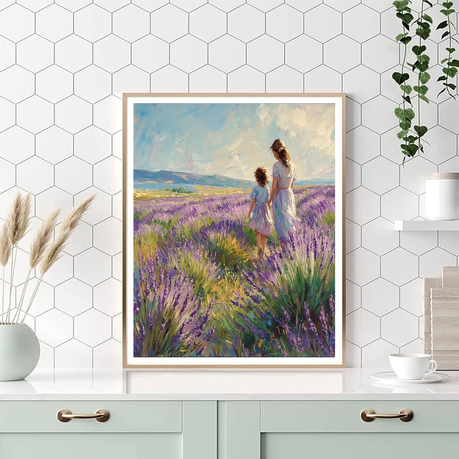 Lavender Fields Of Love Numbered Painting Kits