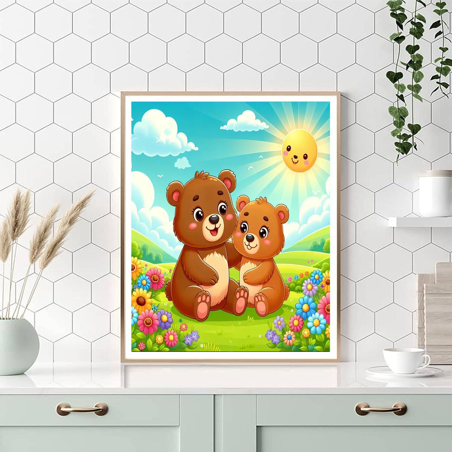 Bouncy Bear Fun Paint By Number