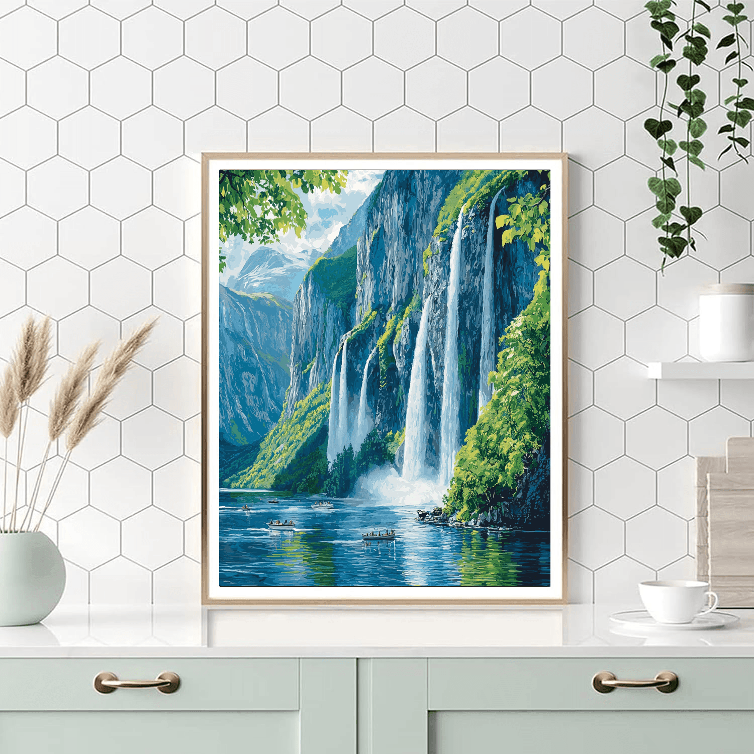 Geirangerfjord - Geiranger Painting Number Kit