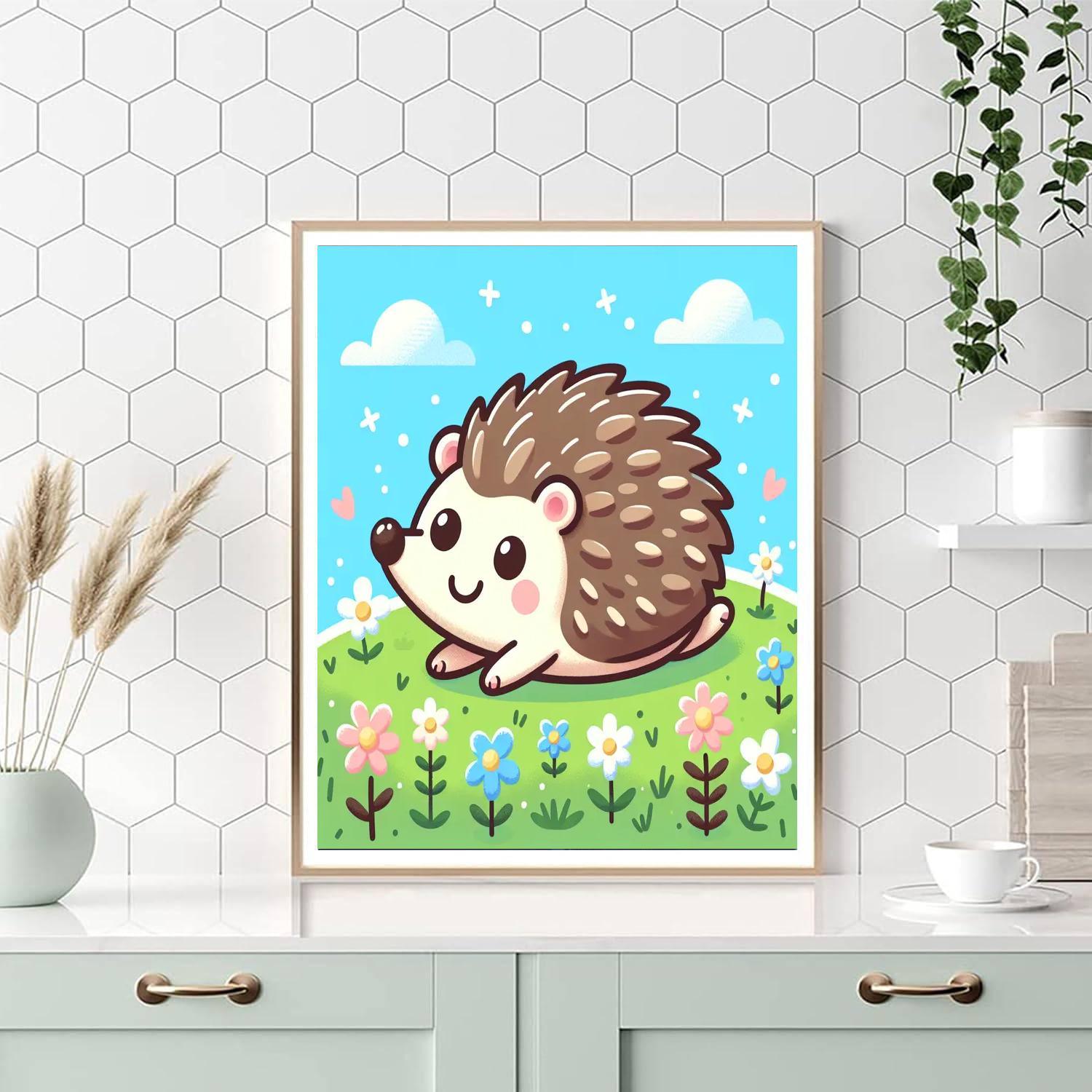 Bouncy Hedgehog Paint By Color