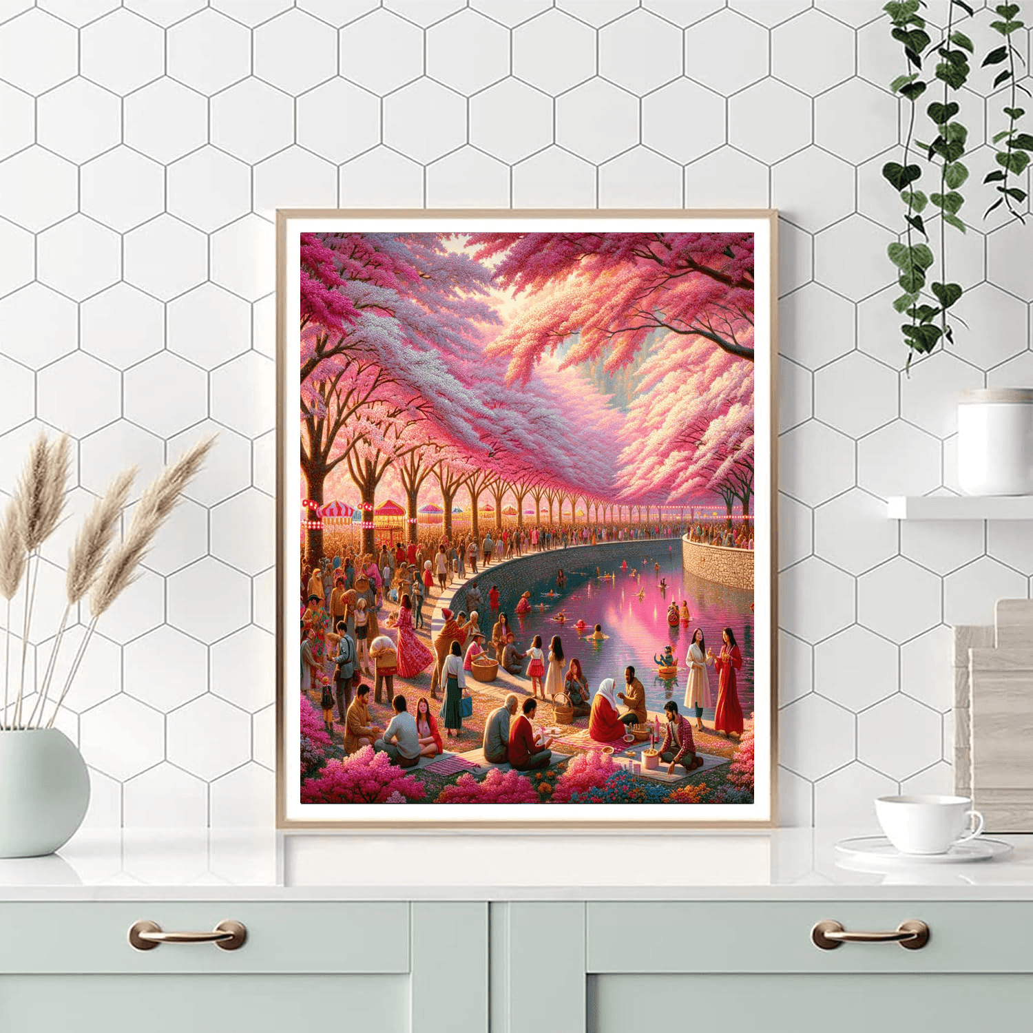 The Cherry Blossom Festival - Washington D.c., Usa Numbered Painting Kits