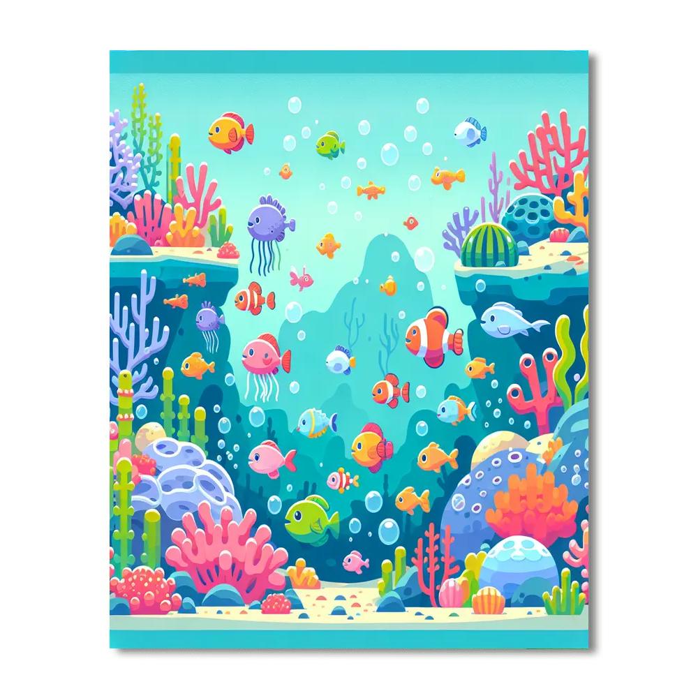 Undersea Exploration Excursion Paint By Numbers Art