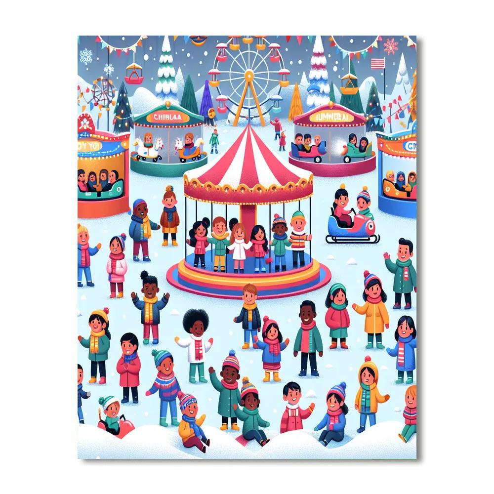 Winter Carnival DIY Paint By Numbers