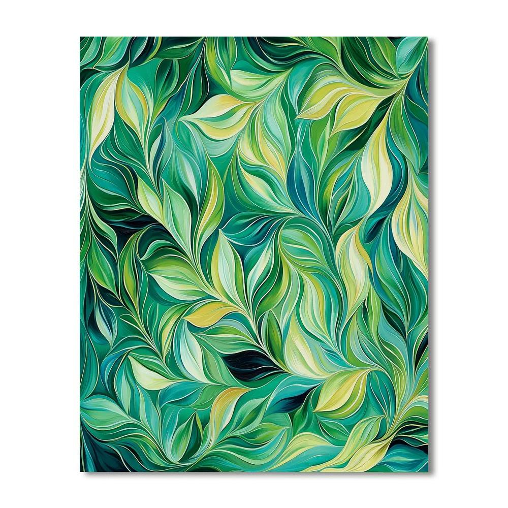 Alphonse Mucha Inspired Harmony Of Verdant Dreams  Painting Number Kit