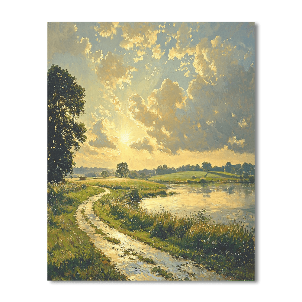John Constable Inspired Pastoral Light Symphony  Paint By Numbers Kits