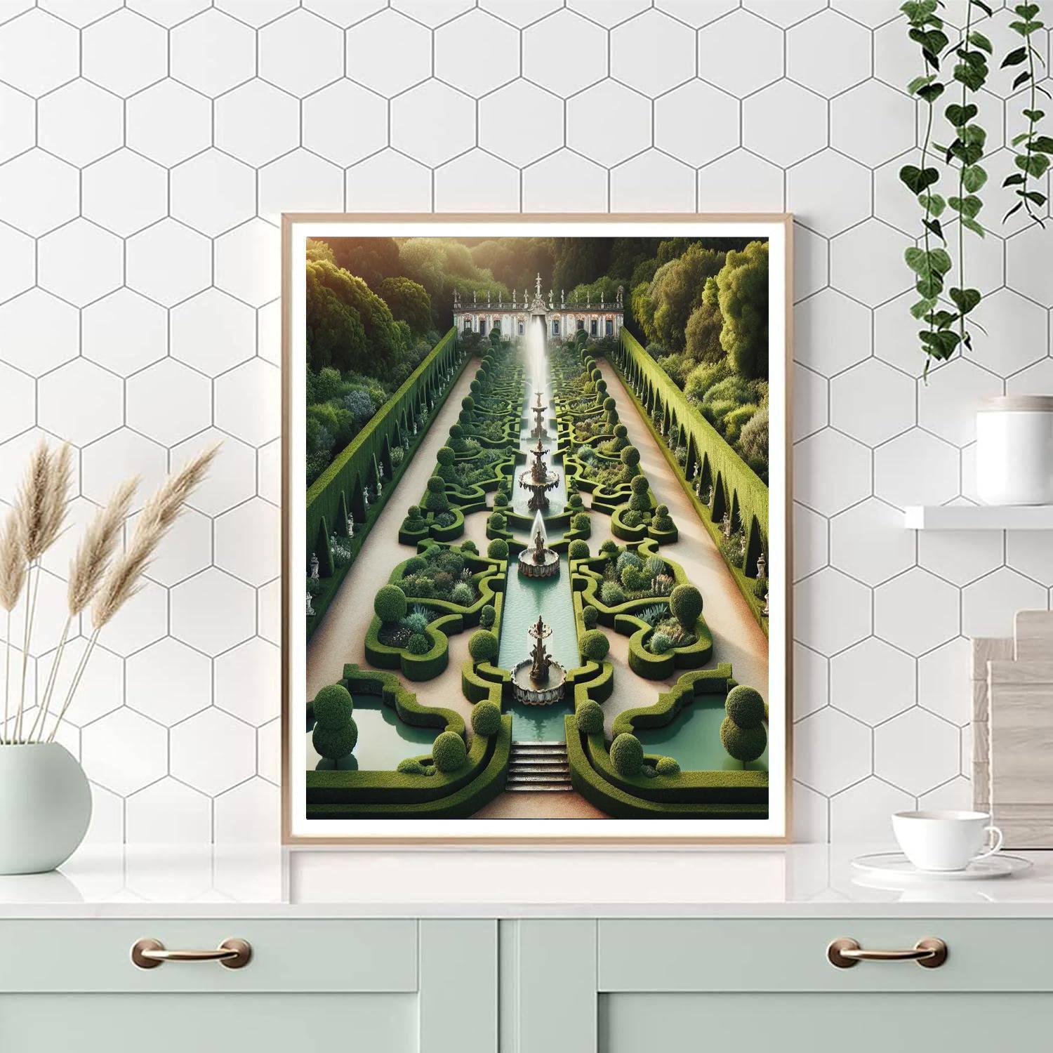 Elegant Baroque Garden Paint By Numbers Kits