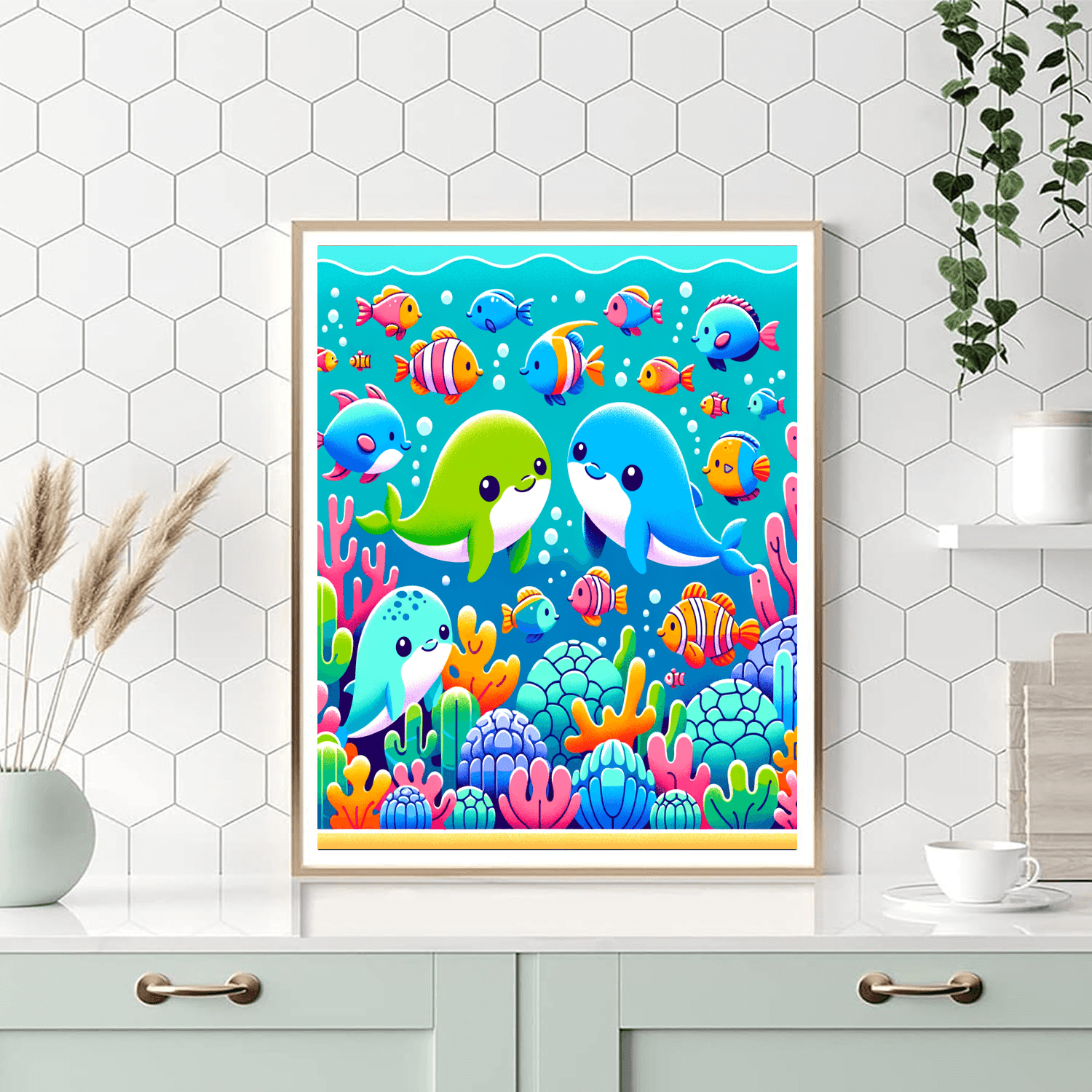 Playful Ocean Friends Painting By Numbers Kit