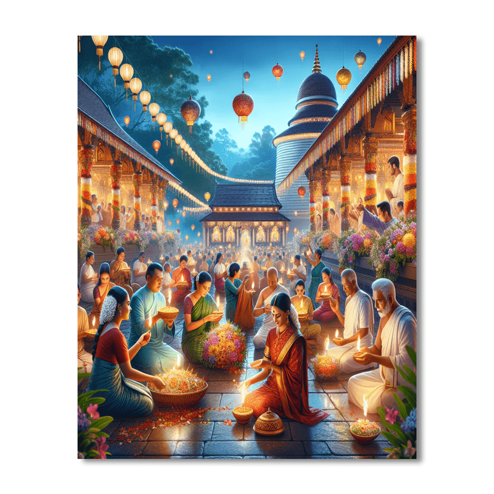 Wesak Festival Number Painting