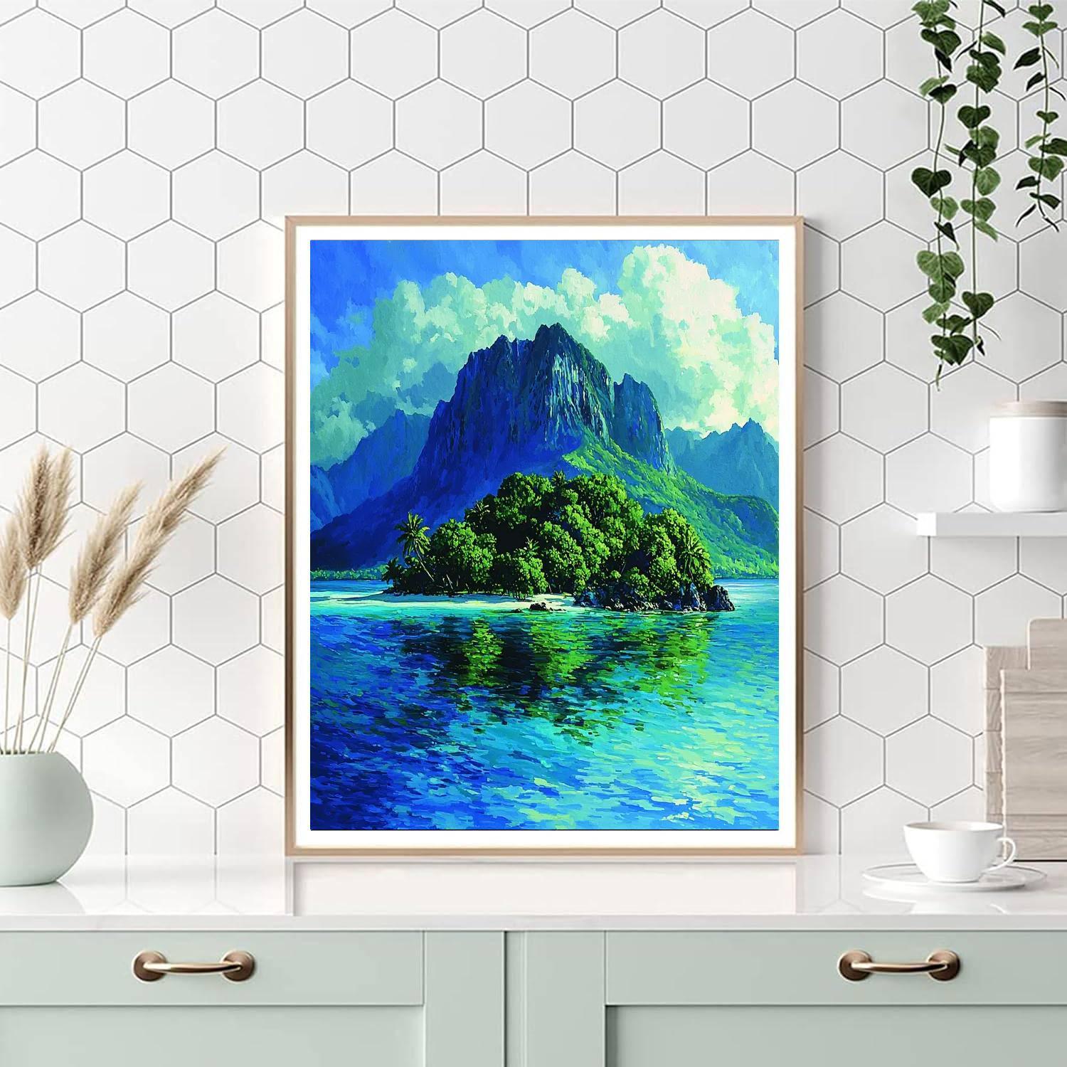 Paul Gauguin Inspired Mystic Island Dreamscape  Paint By Numbers Kits