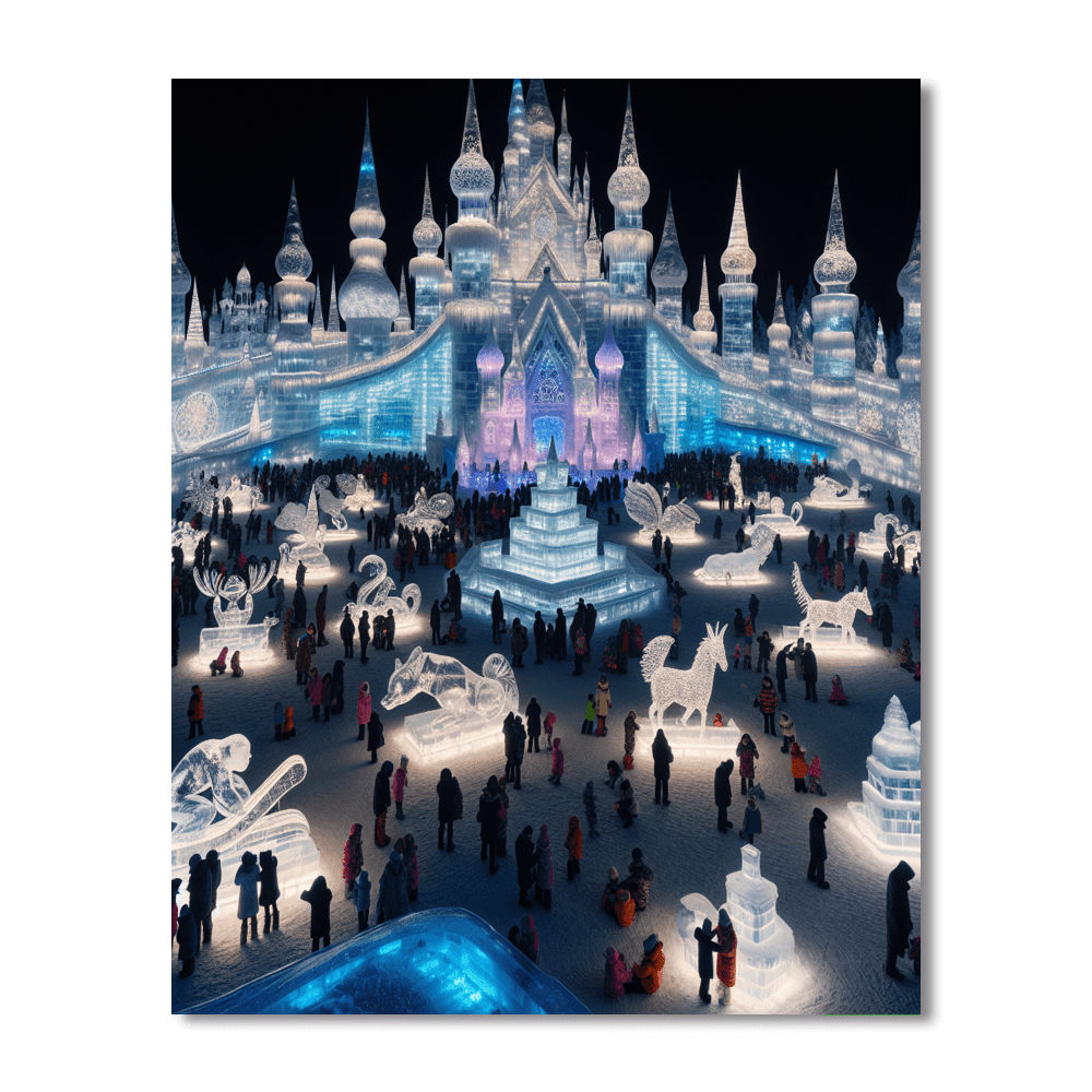 The Harbin Ice And Snow Festival - Harbin, China Number Painting