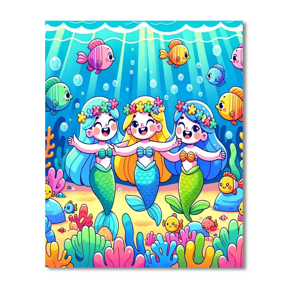 Mermaid's Ocean Festival Paint By Numbers Kits
