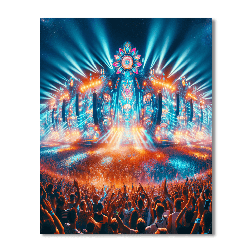 Tomorrowland Number Painting