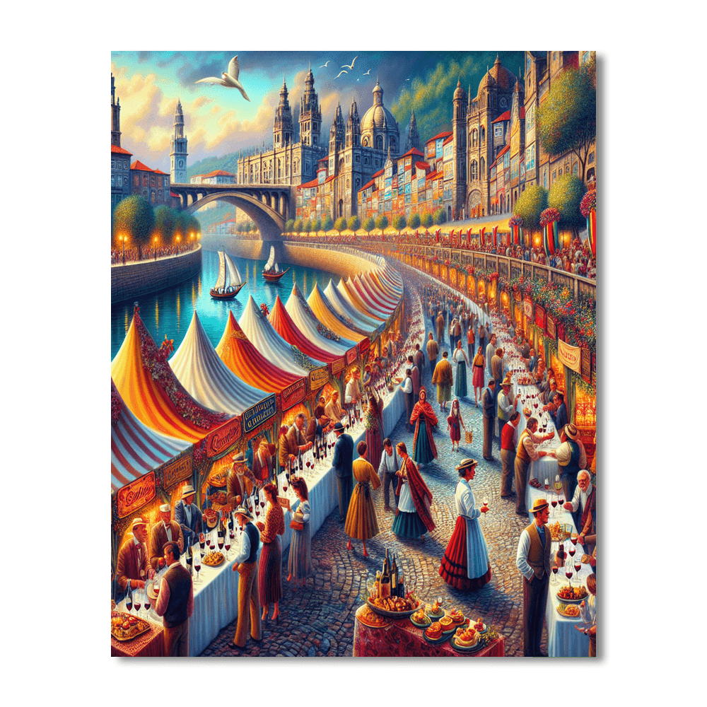 Porto Wine Festival - Portugal DIY Paint By Numbers