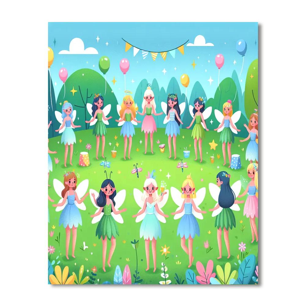 Friendly Fairy Fête Paint By Color
