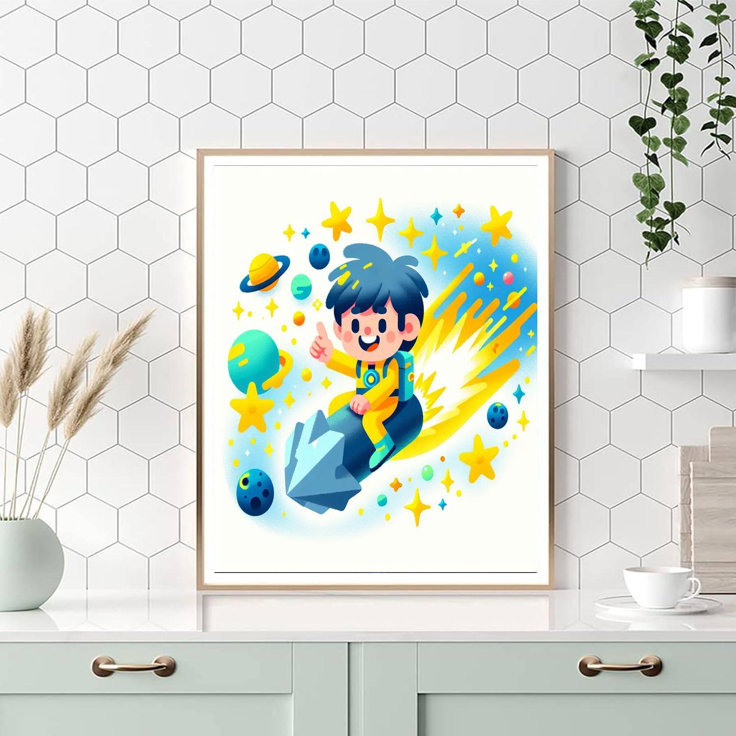 Adventurous Star Explorer DIY Paint By Numbers