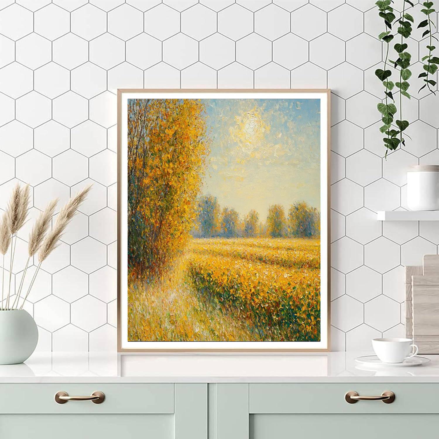 Claude Monet Inspired The Glorious Harvest  Paint By Numbers Kits