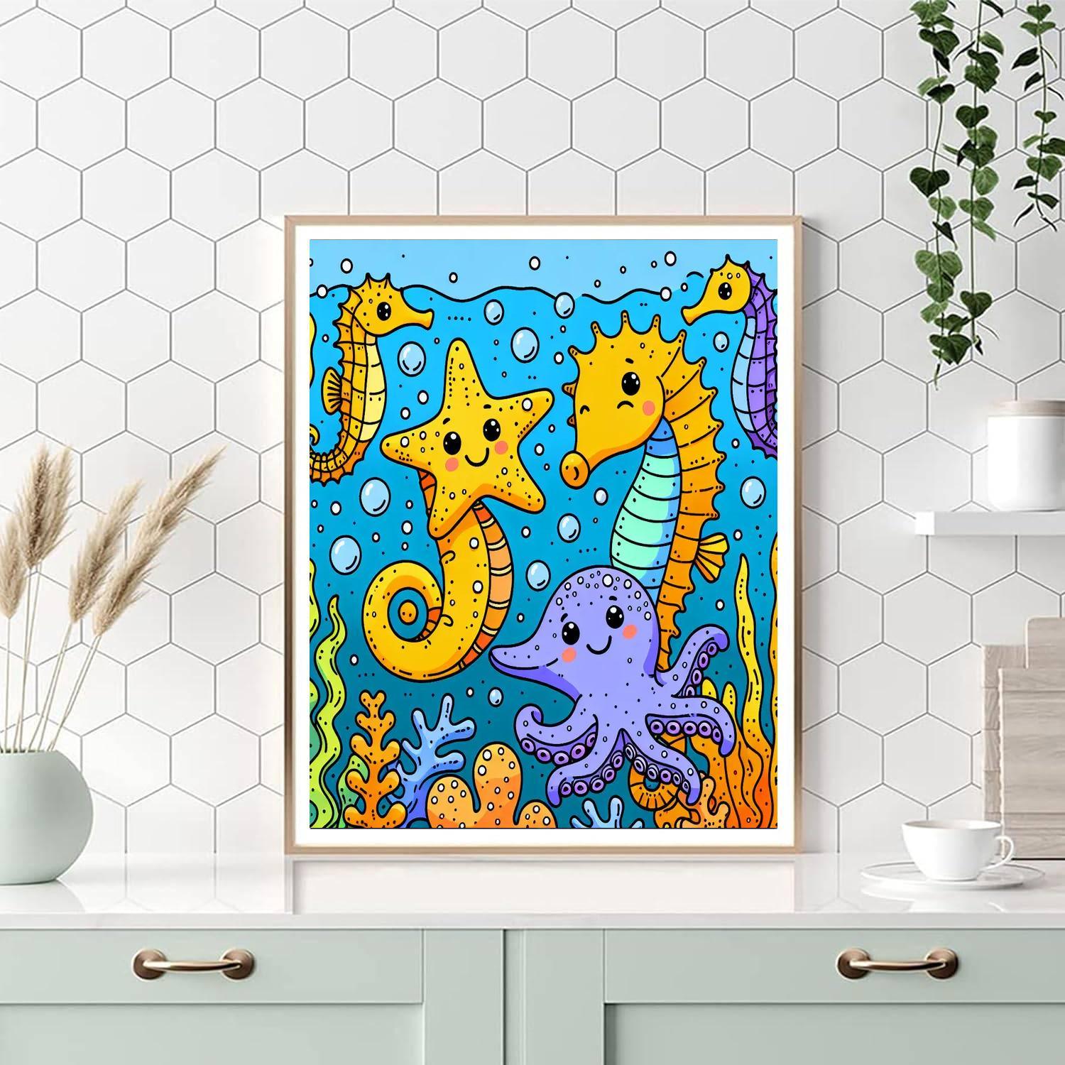 Undersea Friends Celebration Paint By Numbers Kits